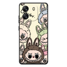 Чохол з Лабубу на Blackview Oscal Flat 1C (Колаж Лабубу)