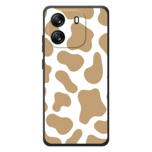 Чохол з принтом корови на Чорто́в В'ю Оскал Флєт 1С – Бежевий принт