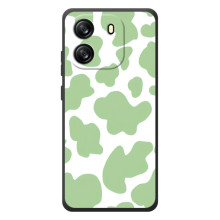 Чохол з принтом корови на Чорто́в В'ю Оскал Флєт 1С – Зелений принт