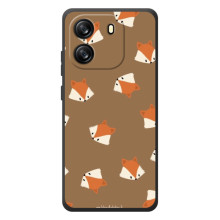 Чохол з принтом лисички Бlаckview Оsсal Флeт 1С (Маленькі лисички)