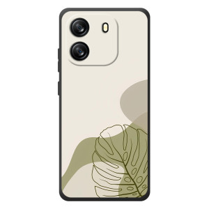 Силиконовый чехол с принтом в цветах на Blackview Oscal Flat 1C