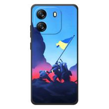 Чохол з українським воїном на Blackview Oscal Flat 1C