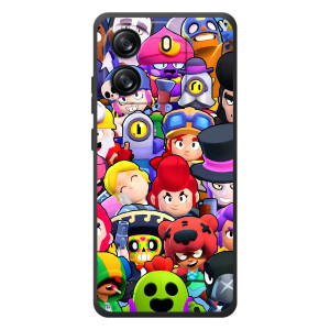 Силіконовый Чохол на Blackview Oscal Flat 1C з картинкою Brawl Stars (Персонажі)