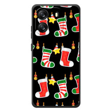 Силиконовый бампер на рождество для Blackview Oscal Flat 1C (Рождественские подарки)