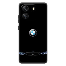 Силиконовый бампер с картинкой машины на Blackview Oscal Flat 1C (Черный BMW)