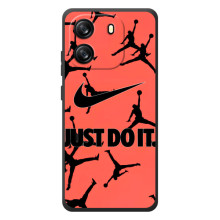 Силиконовый Чехол Nike Air Jordan на классическое живописное и водка ка  1Си – Just Do It