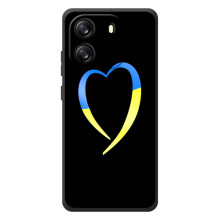 Силиконовый Чехол на Blackview Oscal Flat 1C (Я-Украина) (Украинское сердце)