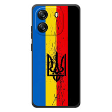 Украинские Чехлы для Blackview Oscal Flat 1C с картинкой УПА (AlphaPrint) (Прапор УПА)