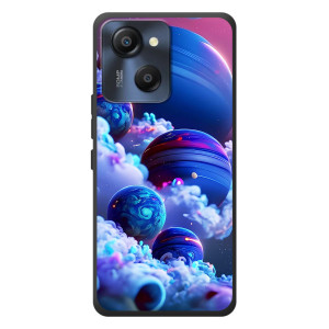 Чехлы КОСМОС для Blackview Oscal Modern 8 – Синие планеты