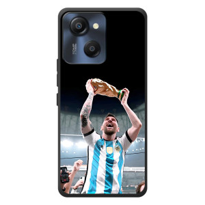 Чехлы Лео Месси Аргентина для Blackview Oscal Modern 8 – Счастливый Месси