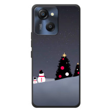 Чехлы на Новый Год Blackview Oscal Modern 8 – Снеговички