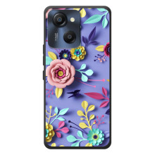 Чехлы с Цветами для Blackview Oscal Modern 8 (VPrint) (Цветочный дизайн)