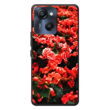 Чехлы с Цветами для Blackview Oscal Modern 8 (VPrint) (Цветы красные)