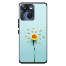 Чехлы с Цветами для Blackview Oscal Modern 8 (VPrint) (Желтый цветок)