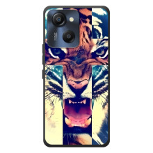 Чехлы с изображением разных животных для Blackview Oscal Modern 8 (Яркий Тигр)