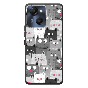 Чехлы с Котиками для Blackview Oscal Modern 8 (VPrint)