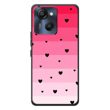 Чехлы с тематикой "Маленькие Сердечки" на Blackview Oscal Modern 8 (Чорные сердечки)