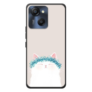 Чехол на тематику: Коты для Blackview Oscal Modern 8 – Белый котик