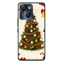 Чехол Новогодняя Елка на Blackview Oscal Modern 8 (Новогодний принт)