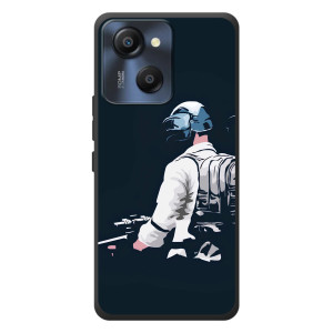 Силиконовый чехол с картинкой "Герой Pubg" на Blackview Oscal Modern 8 – В экиперовке