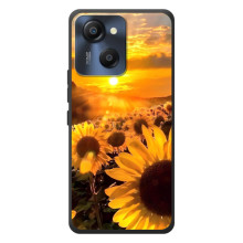 Чехол с Цветами для Blackview Oscal Modern 8 (поле подсолнухов)