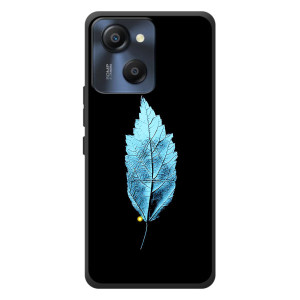Чохол з картинками на чорному фоні для Blackview Oscal Modern 8 – Листя