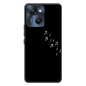 Чохол з картинками на чорному фоні для Blackview Oscal Modern 8 – Ноти