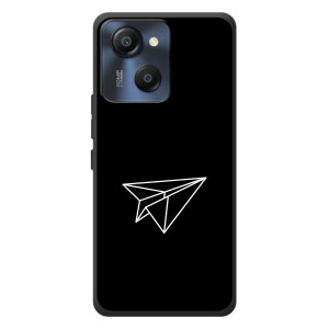 Чохол з картинками на чорному фоні для Blackview Oscal Modern 8 – Літак