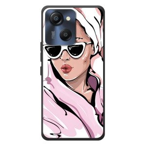 Чохол з картинкою Модні Дівчата Blackview Oscal Modern 8 – Дівчина в халаті