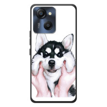 Бампер для Blackview Oscal Modern 8 с картинкой "Песики" (Собака Хаски)