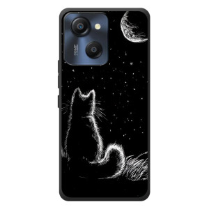 Чехол с принтом для Blackview Oscal Modern 8 (AlphaPrint) Модные коты