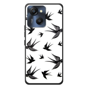 Чехол с птицами на Blackview Oscal Modern 8 (VPrint)