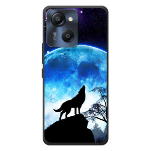Чехол с Волком на Blackview Oscal Modern 8 – Воет на луну