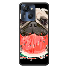 Чехол (ТПУ) Милые собачки для Blackview Oscal Modern 8 (Смешной Мопс)