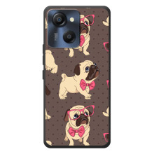 Чехол (ТПУ) Милые собачки для Blackview Oscal Modern 8 (Собачки Мопсики)