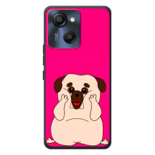 Чехол (ТПУ) Милые собачки для Blackview Oscal Modern 8 (Веселый Мопсик)