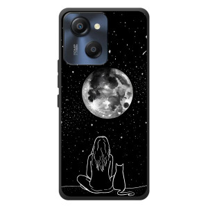 Чехол с рисунком кот на Blackview Oscal Modern 8