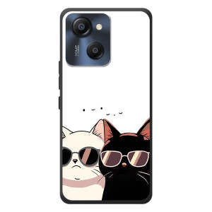 Чехол с рисунком кот на Blackview Oscal Modern 8