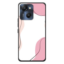 Чехол цветочный дизайн для Blackview Oscal Modern 8 – Розовый фон