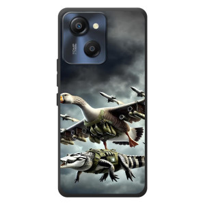 Чехол с мемами тралалело тралала для Blackview Oscal Modern 8 – Гусини и крокодило