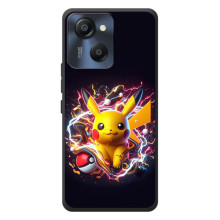 Чохол з Пікачу на Blackview Oscal Modern 8 – Пікачу з м'ячем