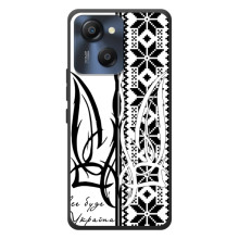 Чохол з українським гербом на Blackview Oscal Modern 8 – Герб з вишивкою