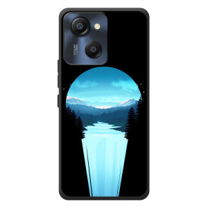 Летний Чехол на Blackview Oscal Modern 8 – Синий Водопад