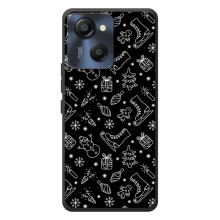 Новорічні, Святкові Чохли для Blackview Oscal Modern 8 - 2024 год – Новорічний фон