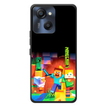 Чехлы для Blackview Oscal Modern 8 (Персонажи Майн Крафт) (Герой Майнкрафт)