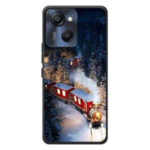 Силиконовый бампер на рождество для Blackview Oscal Modern 8 (Поезд)