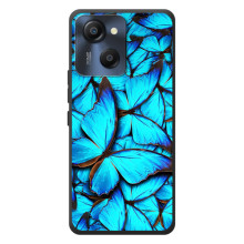 Силиконовый бампер с картинкой животных для Blackview Oscal Modern 8 (Крылья бабочек)