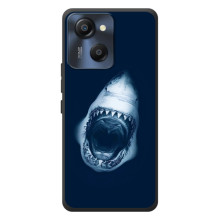 Силиконовый бампер с картинкой животных для Blackview Oscal Modern 8 (Пасть Акулы)