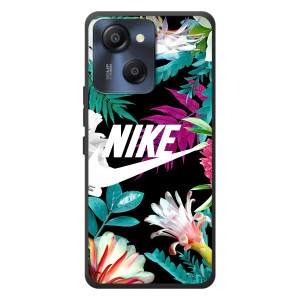 Силиконовый Чехол на Blackview Oscal Modern 8 с картинкой Nike – Цветочный Nike