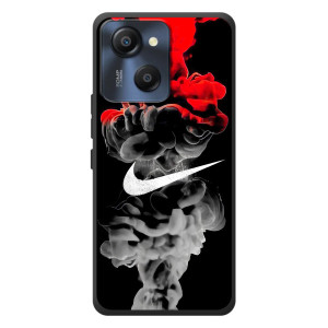 Силиконовый Чехол на Blackview Oscal Modern 8 с картинкой Nike – Nike дым